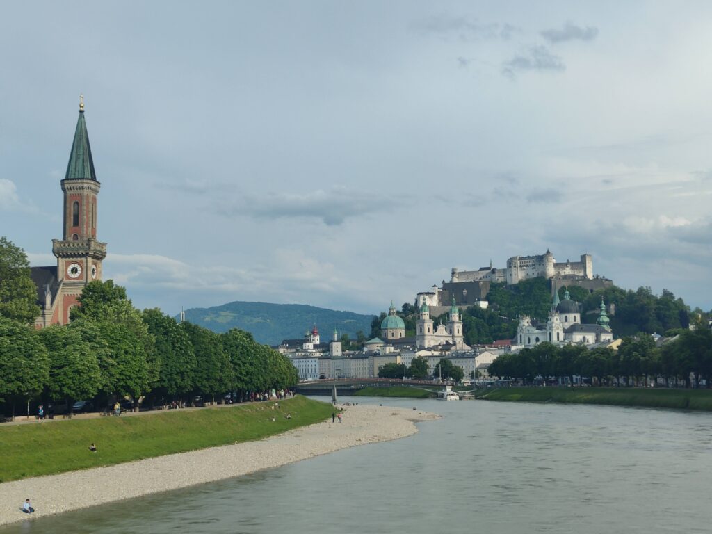 Salzburgo desde el puente Salzach