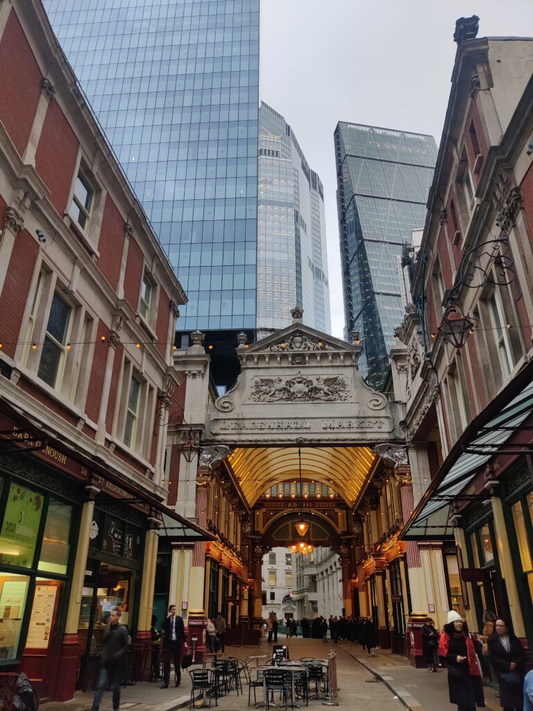 Entrada de Leaden hall Market.