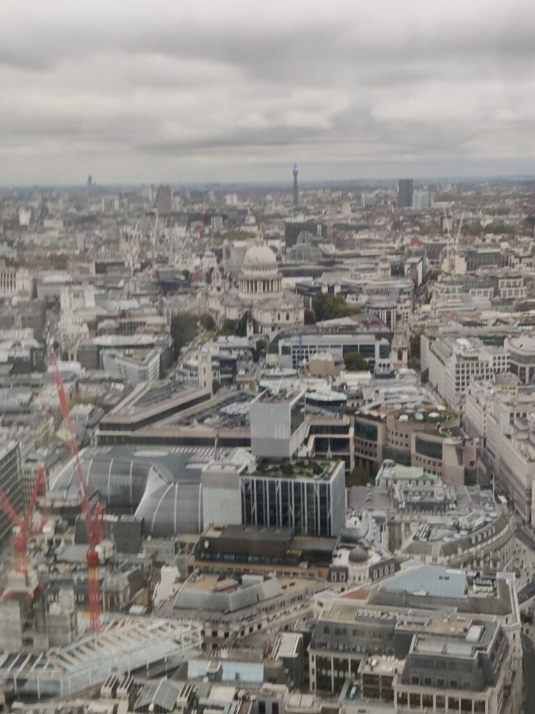 Vistas desde Sky Garden en la City de Londres.