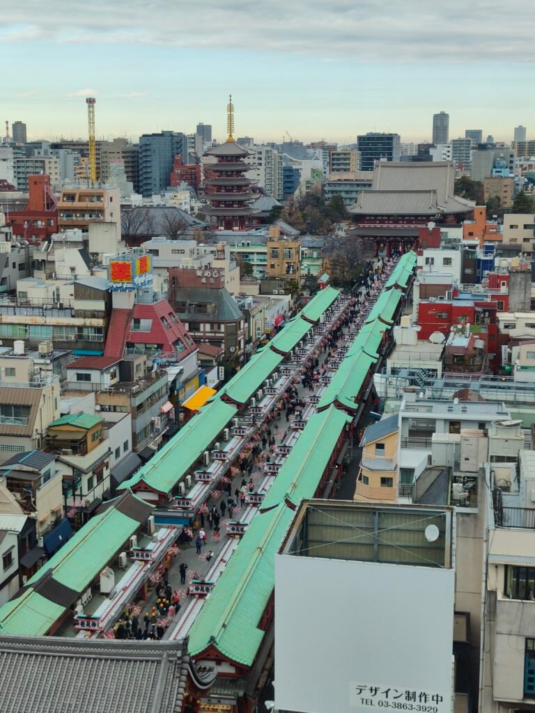 Vistas desde el mirador del Centro de Información de Asakusa